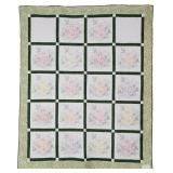 Lilies, bed quilt, 88'W x 106'L