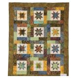 Count your Lucky Stars, lap quilt, 53'W x 67'L