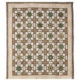 Stack and Whack, bed quilt, 94'W x 109'L