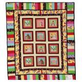 Little Red Riding Hood, wall quilt, 48'W x 56'L
