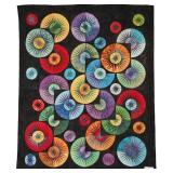 Raindrops, bed quilt, 84'W x 102'L