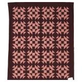 Cozy Country Cottage, bed quilt, 74'W x 90'L