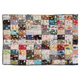 Postcards, lap quilt, 60'W x 39'L