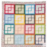Three in a Box, lap quilt, 54'W x 54'L