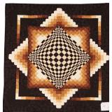 Convex Illusions, wall quilt, 58'W x 59'L