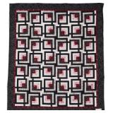 Modern Maze, bed quilt, 95'W x 109'L
