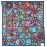Boxes, bed quilt, 88'W x 93'L