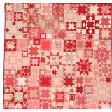 Stars Galore, bed quilt, 71'W x 73'L