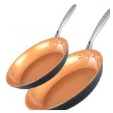 2 Pack Gotham Pro Hard Anodized Fry Pans