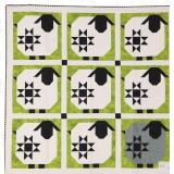 Wooly Stars, wall quilt, 62'W x 62'L