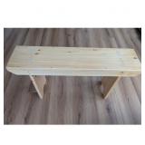 36' Antique Style Pine Bench