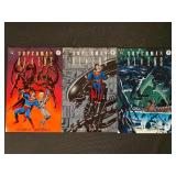 DC and Dark Horse Superman Aliens 3 Book Series
