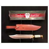 Timber Rattler Swamp Gator Hunter Bowie Knife