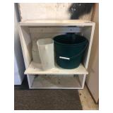 Bucket & Shelf 23"x9.5"x26" tall