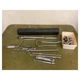 Torque Wrench, Sockets, and Wrench