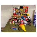 Garage Chemicals & Funnels