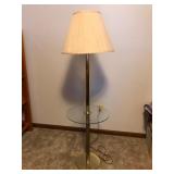 Floor Lamp with Glass Table - 57" Tall