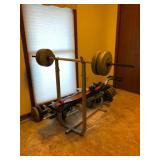 Weight Bench & Free Weights