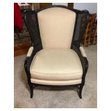 Upholstered Wicker Chair