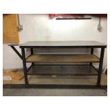 Steel Work Table 81"x30"x36" Tall