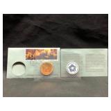 1976 Bicentennial First Day Cover Medal & Stamp