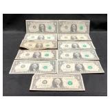 (2) 1963, (2) 1969 & (7) 1974 $1 U.S. Notes