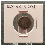 1868 3 Cent Nickel