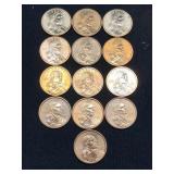 (13) 2000P Sacagawea Dollars