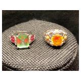 Pair of Rings (Both marked .925)