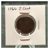 1866 2 Cent Piece