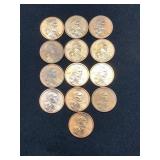 (13) 2000P Sacagawea Dollars