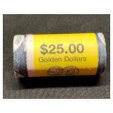 Mint Roll (25) of 2000P Sacagawea Dollars