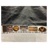 Michelob, Coca-Cola, Harley-Davidson Belt Buckles