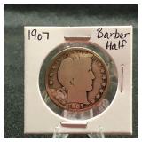 1907 Barber Half Dollar