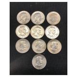 (10) 1979 Susan B Anthony Dollars