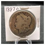 1887O Morgan Dollar