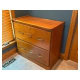 Wooden File Cabinet 30"x18"x28" tall
