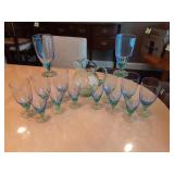 Glass Pitcher & Stemware Set