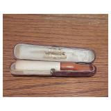 Antique Meerschaum Cigarette Holder with Case