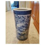 Blue/White Porcelain Umbrella Stand