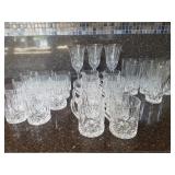 Large Crystal Glassware Set
