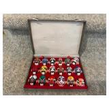Vintage Chinese Miniature Clay Opera Mask Set