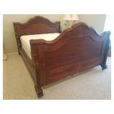 70" Wide Bed Frame with 60" Mattress & Box Sprin