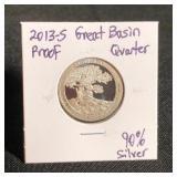 2013S Silver Proof Quarter - Great Basin