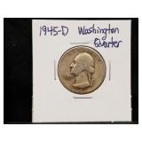 1945D Washington Quarter
