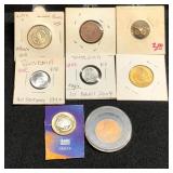Foreign Coin Featuring Owls