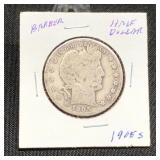 1905S Barber Half Dollar