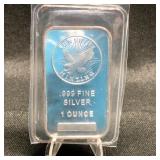 Sunshine Mint 1 Troy oz .999 Fine Silver Bar