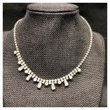 Vintage Rhinestone Art Deco Necklace