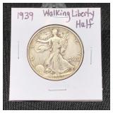 1939 Walking Liberty Half Dollar